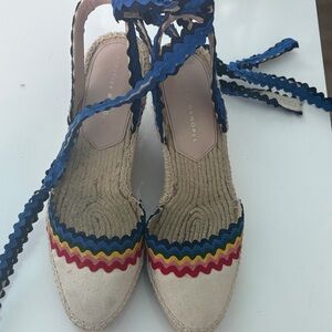 Loeffler Randall Cream and Multicolor Espadrilles